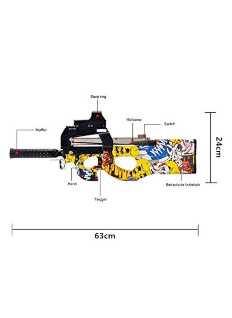 Electric Auto Toy Gun Graffiti edition Live CS Assault Snipe Weapon Water Bullet Bursts Gun Funny Outdoor Pistol Toys For children