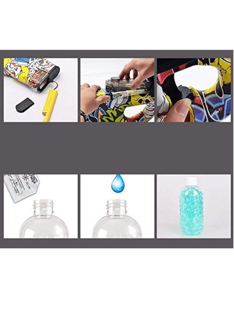 Electric Auto Toy Gun Graffiti edition Live CS Assault Snipe Weapon Water Bullet Bursts Gun Funny Outdoor Pistol Toys For children