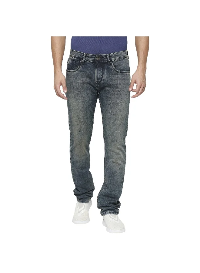 بيينغ هيومان Mens Mid Tone Boot Cut Fit Denims