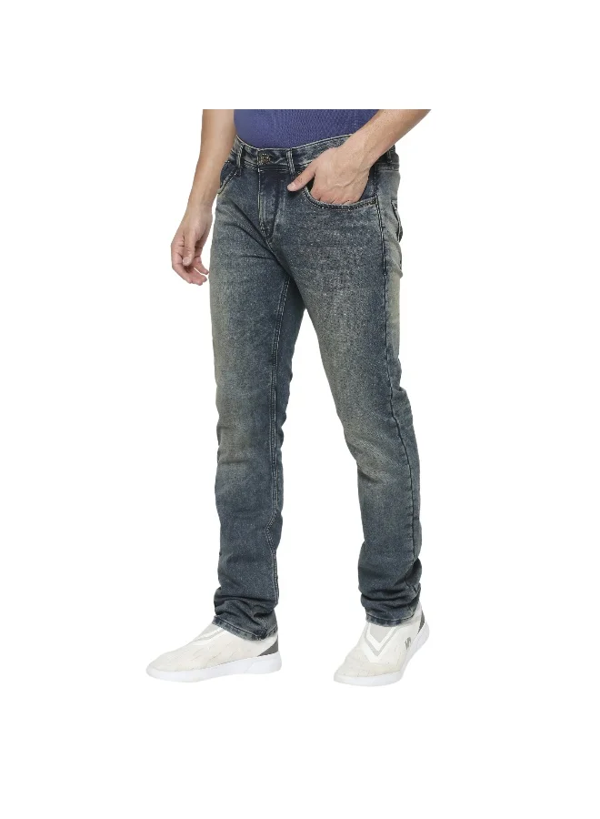 بيينغ هيومان Mens Mid Tone Boot Cut Fit Denims
