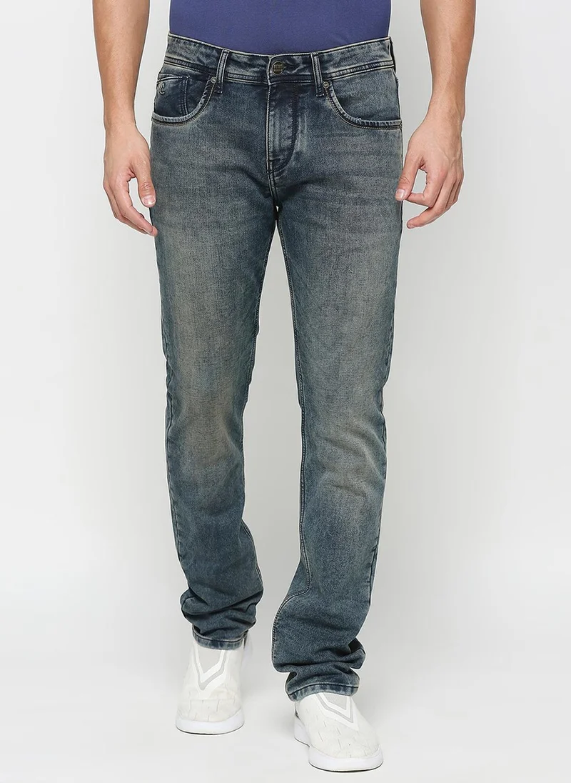 Men Bootcut Clean Look Heavy Fade Jeans