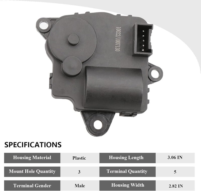VIPCAR 604-185 Temperature Blend Door Actuator for Chevy Equinox and GMC Terrain (2010-2013) - Image 2