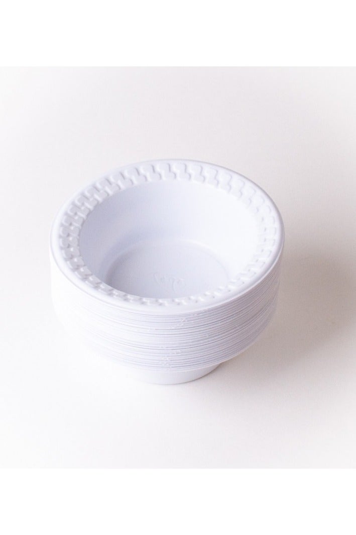 SKP Plastic Small plastic soup bowl, size 10 (50 pieces) - Image 1