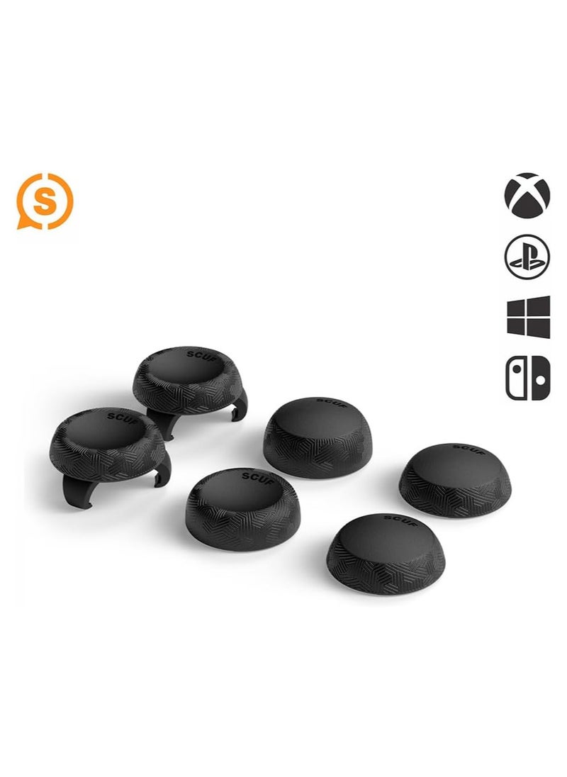 SCUF SCUF Universal Thumbstick Grip 6 Pack - Tactic - Black  - Image 1