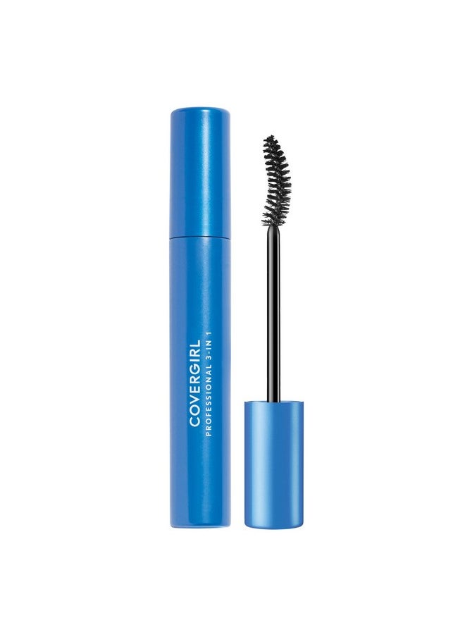 CoverGirl COVERGIRL Professional All-in-One Curved Brush Mascara, Black 205, 0.3 fl oz (9 ml) (Packaging may vary)  - Image 3