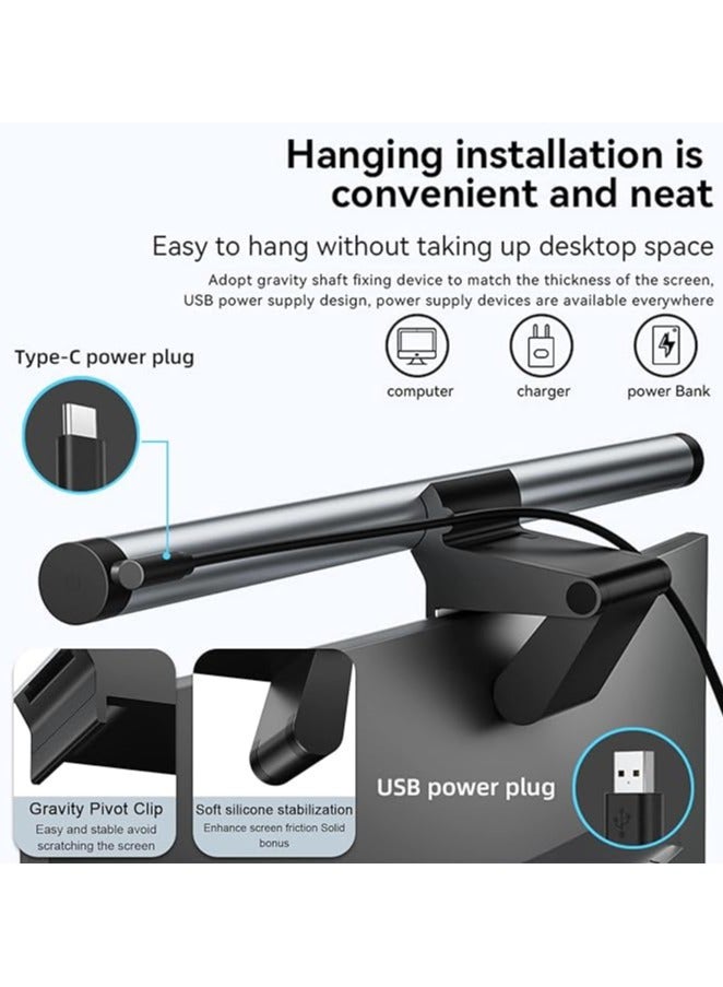 erorex Computer Monitor Light Bar, Monitor Eye Protection Lamp, Wireless Remote Control Lamp Dimmer Switch, Screen Glare Free Monitor Desk Lamps for Work & Office  - Image 2
