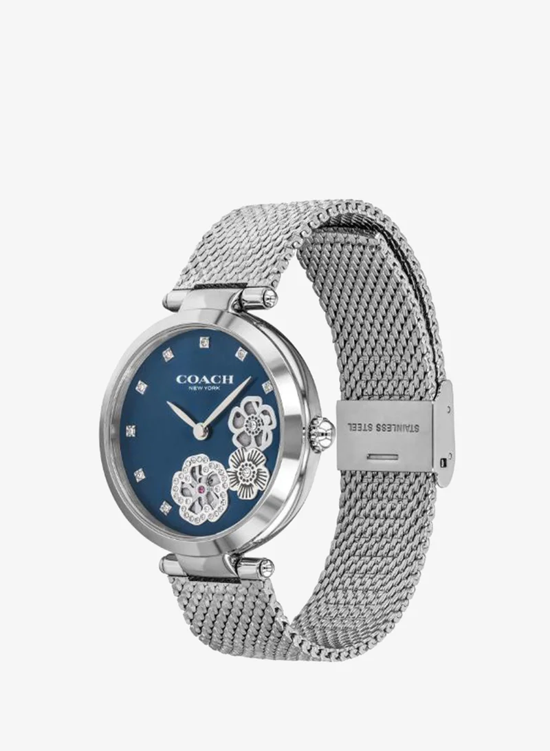 Coach  Women's Quartz Multifunction Watch, Blue Dial, Stainless Steel Strap for Women | Best Price UAE