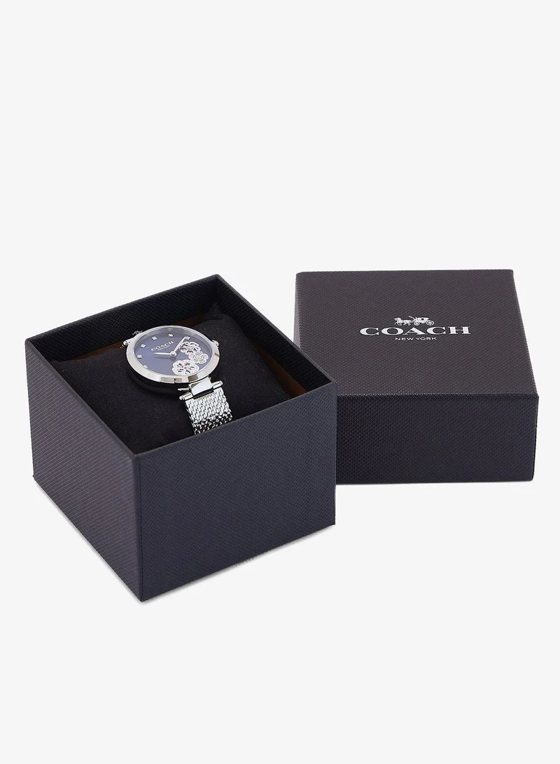 Coach  Women's Quartz Multifunction Watch, Blue Dial, Stainless Steel Strap for Women | Best Price UAE