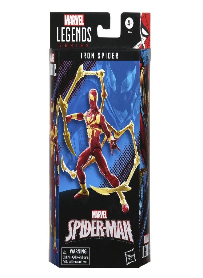 Spider-Man Spider-Man Marvel Legends Series 6-inch Iron Spider Action Figure Toy, Includes 2 Accessories  - Image 2