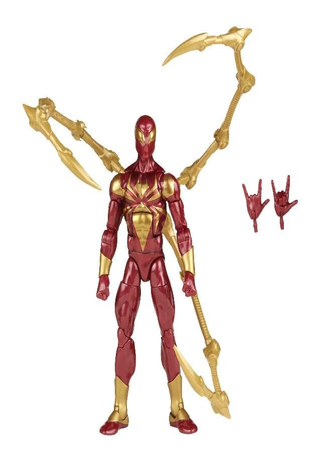 Spider-Man Spider-Man Marvel Legends Series 6-inch Iron Spider Action Figure Toy, Includes 2 Accessories  - Image 1