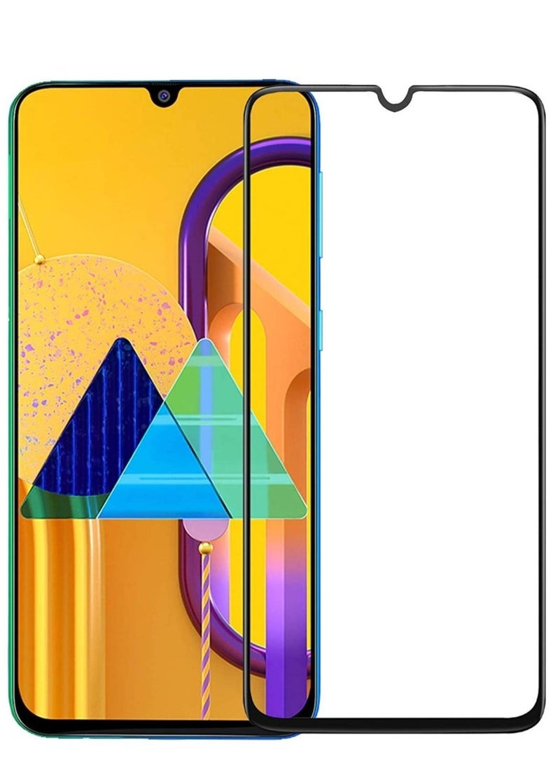 Raxoom Screen Guard for Samsung Galaxy M30s / M30 / M31 / M21 / A30 / A30s / A50 / A50s Tempered Glass Screen Protector Full Glue Edge-to-Edge Gorilla Screen Protector - Black - Image 1