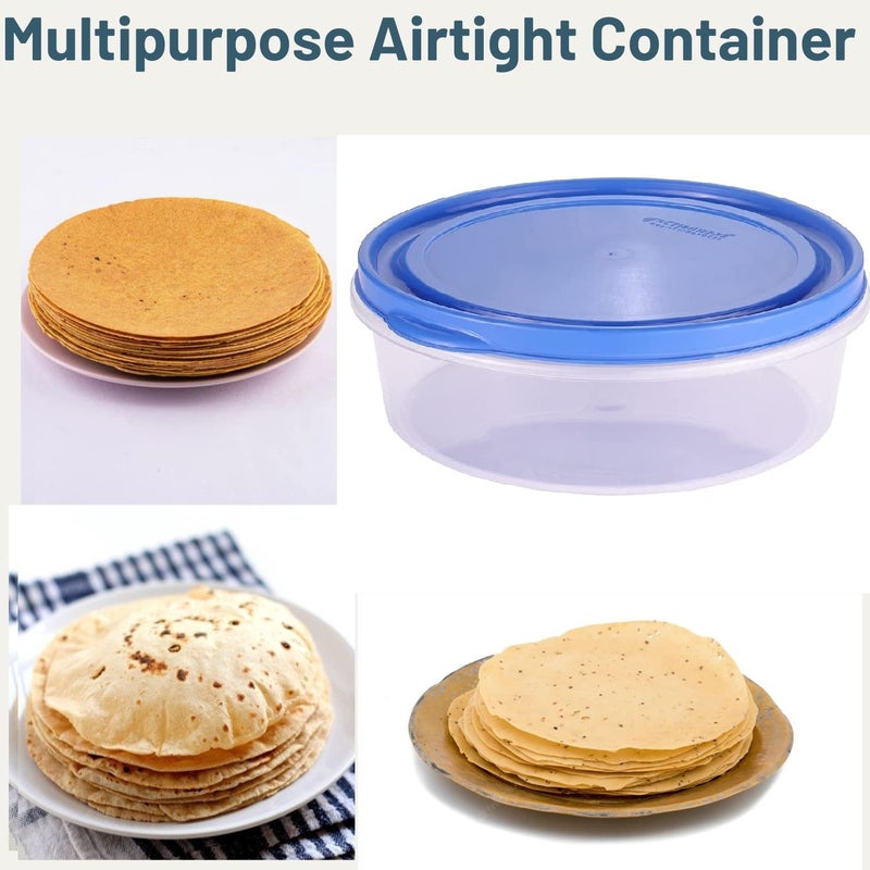 LIPSA ENTERPRISE Khakhra Papad Roti Storage Container For Dining Table Drawer Cabinet Chapati Box For Kitchen Snacks Storage Container Khakhra Box Round Container 1 - Image 4