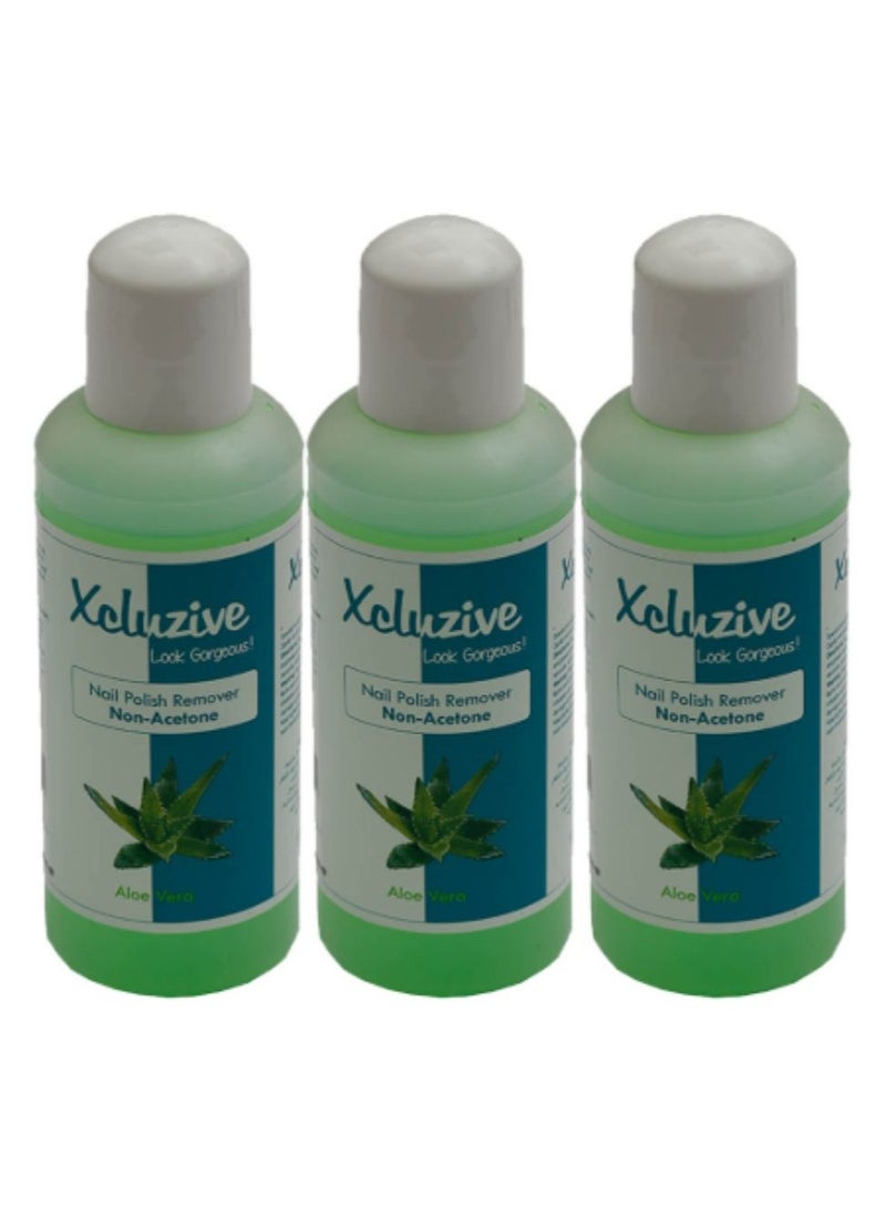 Xcluzive Nail Polish Remover, 120ML 3PCS