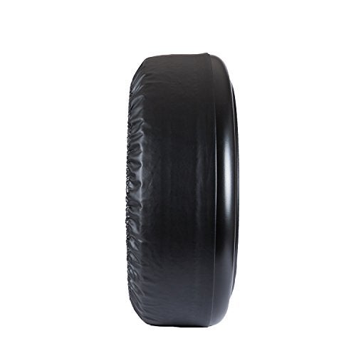 Boomerang غطاء إطار هامر H3-33" (وجه بلاستيكي وحزام فينيل) - ملمس أسود - Image 4
