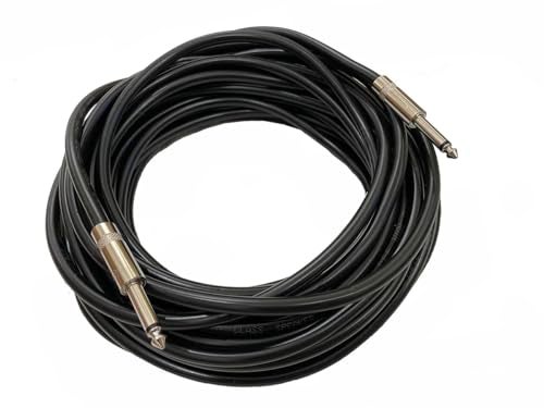 HeyTones Professional 10 Feet 12 Gauge 1/4" to 1/4" TS Speaker Cables - 12AWG 10ft DJ/PA Speaker Cords Amp Audio Wires - 2 Pack - Image 2