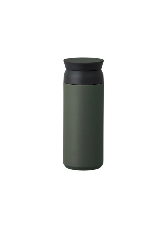 Travel Tumbler, Green, 500ml Double Wall Vacuum Construction, Heat and Cold Retention