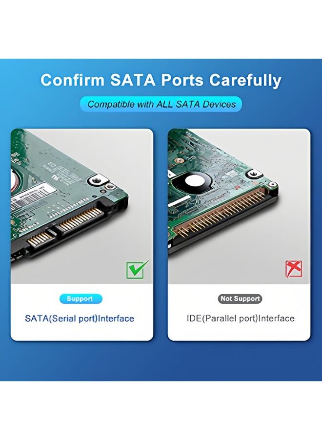 LAMAY 5PCS SATA III Cable, 6Gbps Straight HDD SDD Data Cable, SATA 3.0 Nylon Braided Cable with Locking Latch for SATA HDD, SSD CD Driver CD Writer 20Inch - Image 4