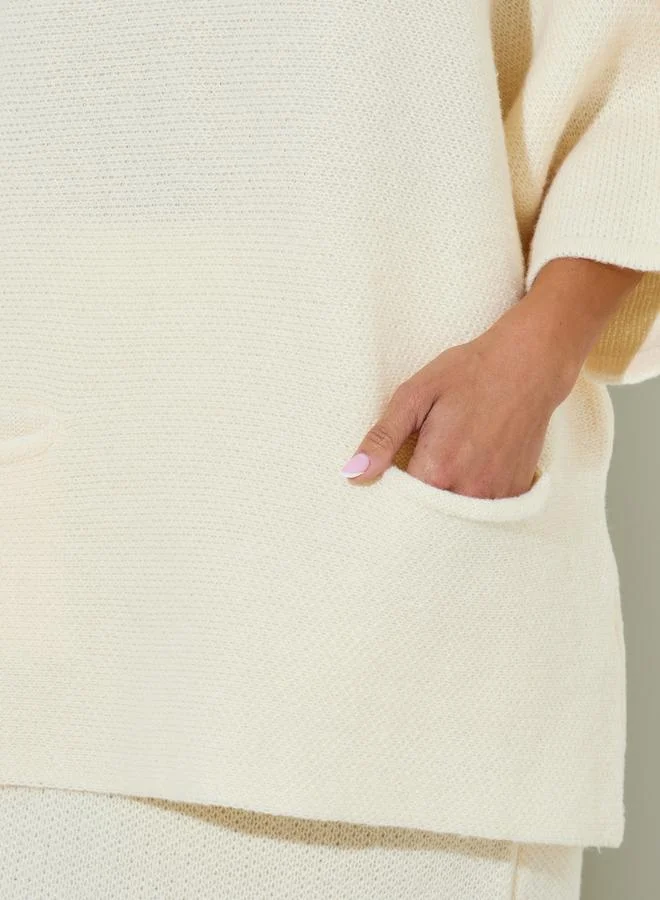 Styli  Oversized Knit Sweater and Midi Skirt Co-Ords for Women | Best Price UAE