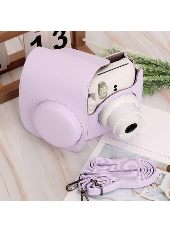 Camera Case For Instax Mini 11 PU Leather Cover Bag for Fujifilm Film Camera Bag with Shoulder Strap - Image 3