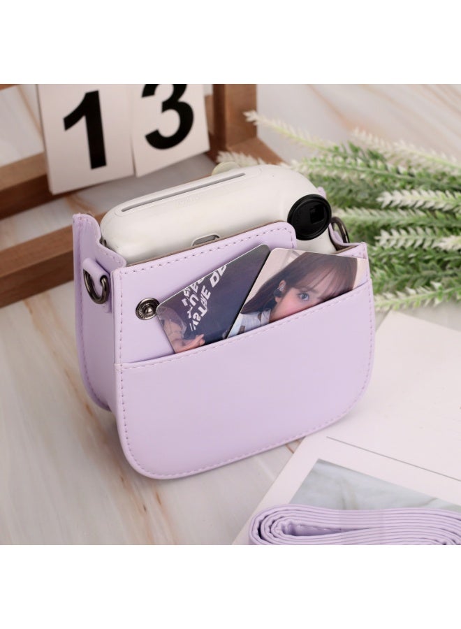 Camera Case For Instax Mini 11 PU Leather Cover Bag for Fujifilm Film Camera Bag with Shoulder Strap - Image 4