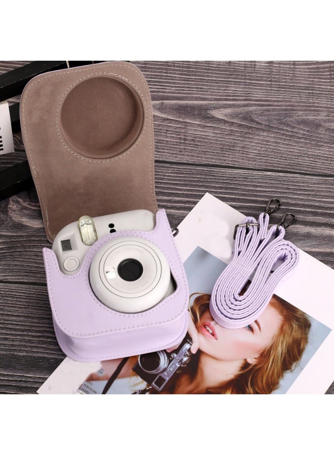 Camera Case For Instax Mini 11 PU Leather Cover Bag for Fujifilm Film Camera Bag with Shoulder Strap - Image 2