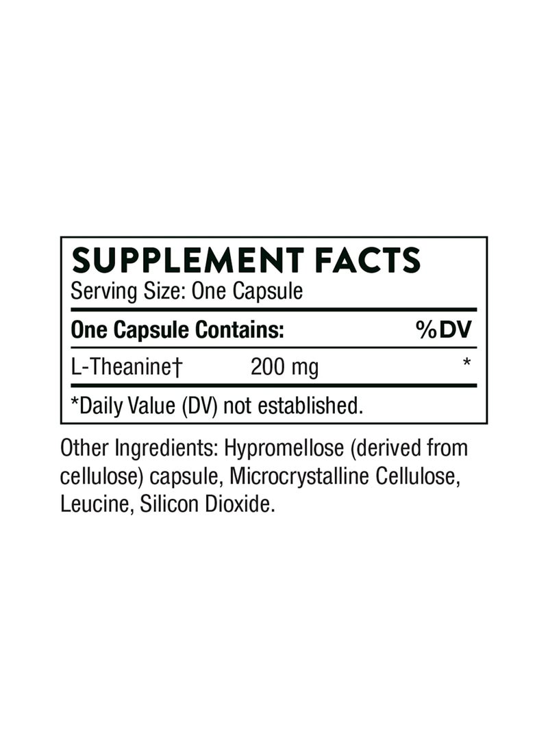 Thorne - Theanine Dietary Supplement 90 Capsules - Image 1