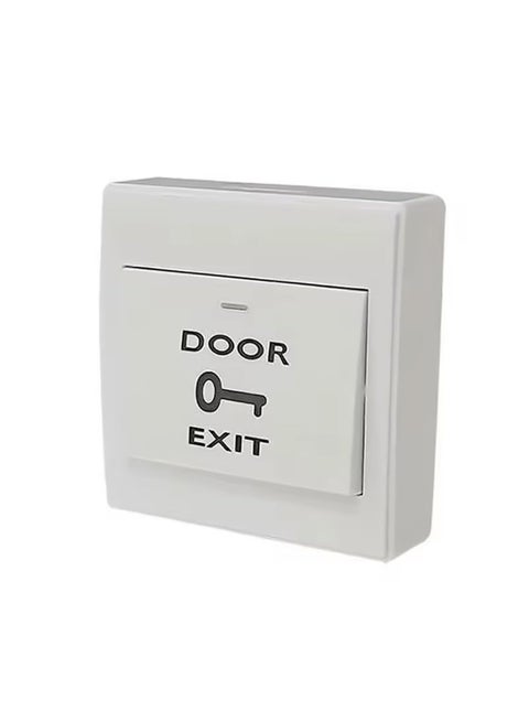 Door Exit Push Button with Bottom Box, NO/COM Output Switch Panel for Access Control Door Release and Electronic Locks