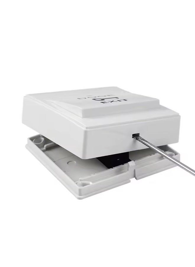 زر دفع خروج الباب مع صندوق سفلي، لوحة مفتاح خرج NO/COM للتحكم في الوصول وإطلاق الباب والأقفال الإلكترونية