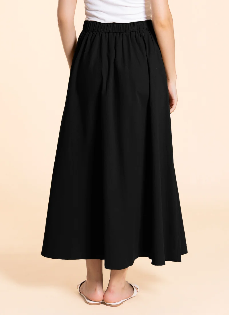 شايبس DETAILED A-LINE MAXI SKIRT
