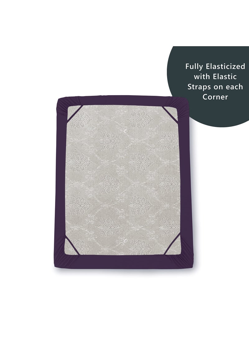 Elegant Comfort Elegant Comfort Premium Hotel Quality Extra Deep Pocket 18"" - 21"" Single Fitted Sheet for High Mattress  Luxury & Softest 1500 Thread Count Egyptian Quality Smart Pocket  King  Purple  - Image 5