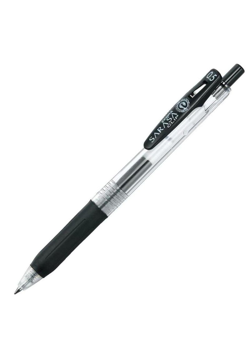 ZEBRA 1 Piece Sarasa Clip Gel Ink Rollerball Pen Black 05mm 