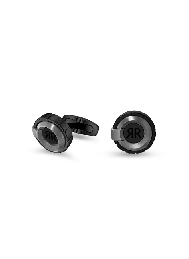 شيروتي 1881 Cerruti 1881 Rocco Black Stainless Steel Cufflink for Men