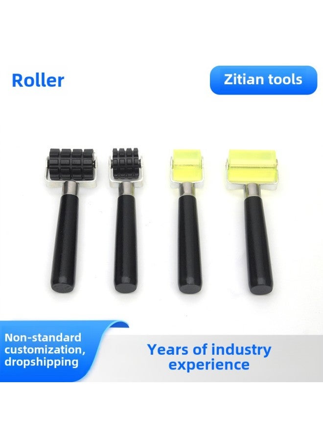 Car Shock-absorbing Board Construction Pressure Roller Audio Sound Insulation Cotton Wallpaper Film Fit Flattening Rubber Roller Direct Sales-Specifications:Small Size 17.5*3 - Image 2