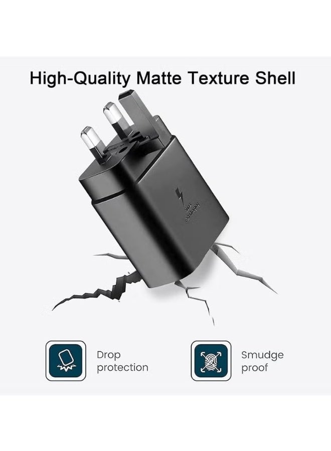 DUSALA 45W USB-C Super Fast Charging PD Charger – Compatible with Samsung Galaxy S24, S23, S22, S21, S20 Ultra, S24+, S23+, S22+, S21+, A53, A15, A55, A54 – Type-C Power Adapter for Quick Charging, Efficient Power Delivery for Smartphones and Tablets - Image 3