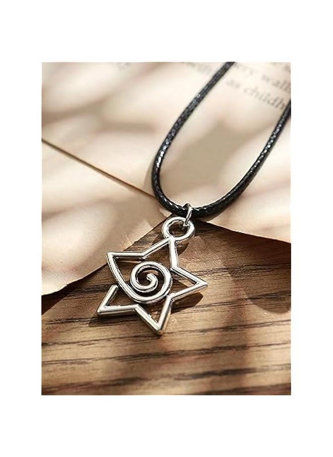 Arabest - Boho Spiral Star Pendant, Women's Star Jewelry, Vintage Boho Gothic Necklaces, Elegant  New Year Gift - Image 1