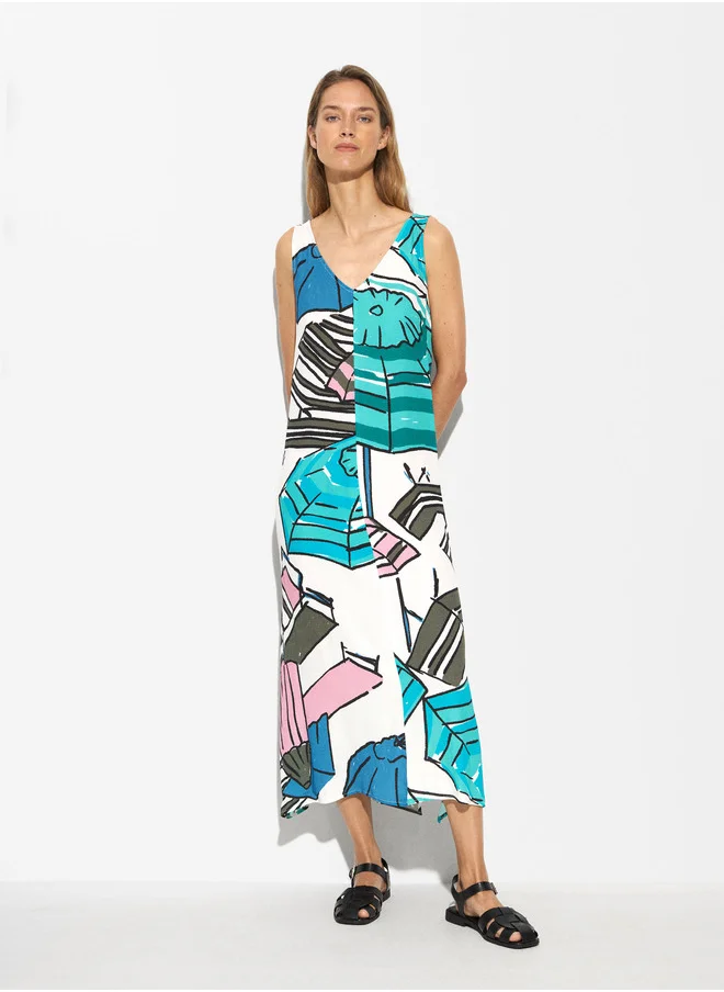 PARFOIS Printed Midi Dress