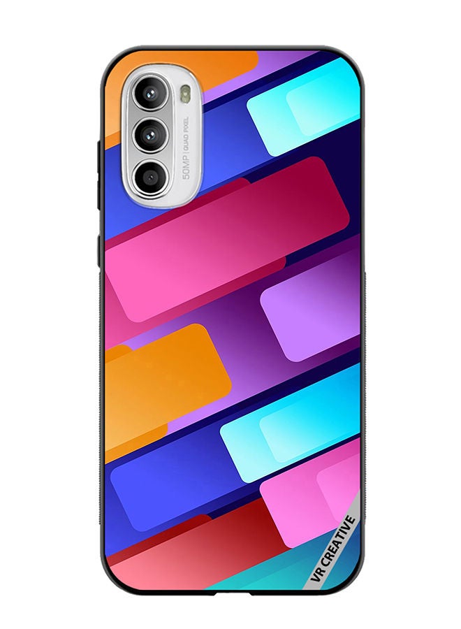VR CREATIVE Protective Case Cover For Motorola Moto G82 Abstract Design Multicolour - Image 1