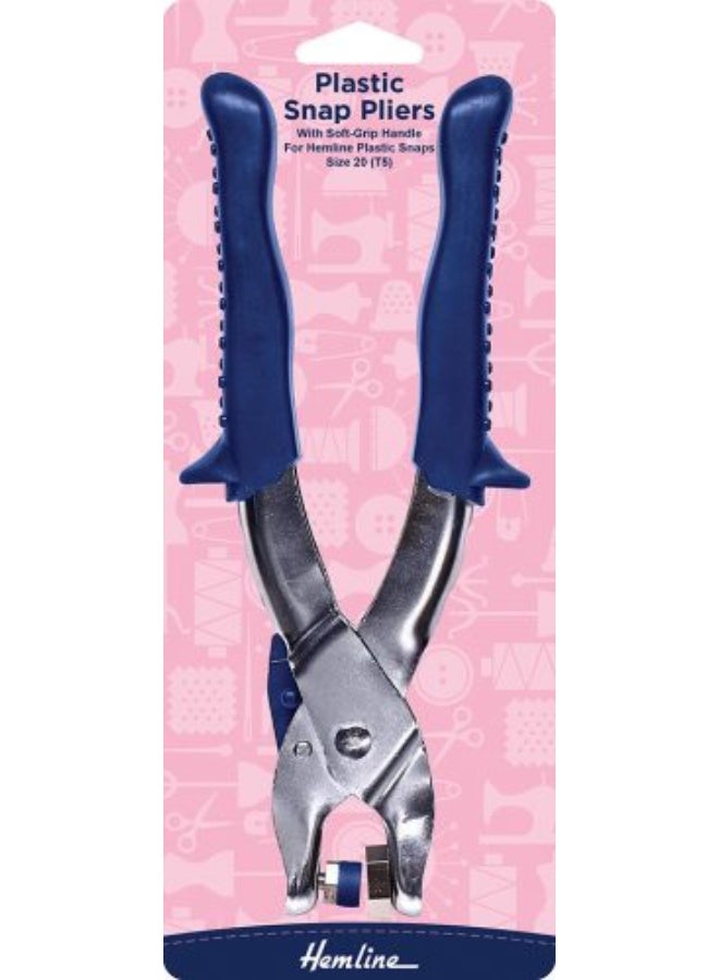 Hemline Plastic Snap Pliers with Soft-Grip Handles for Size 20 (T5) Snaps - Image 3