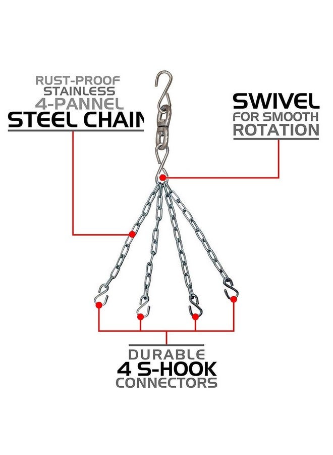 Victory Heavy Duty Punching Bag Chain Boxing Bag Chain Hanging Chain Set For Heavy Boxing Bags Heavy Duty Stainless Steel Ceiling Mount Hanger Boxing Swivel Chain | Muay Thai | Mma - Image 3