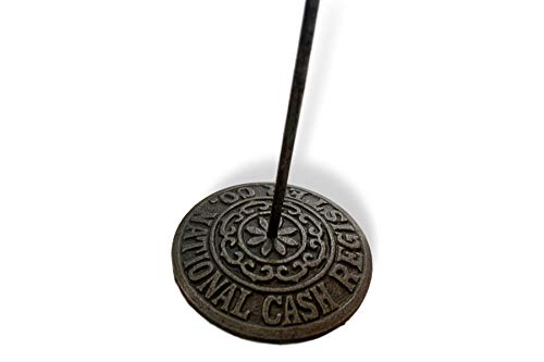 Thorness Vintage cast Iron Cash Register Receipt Spike Paperweight | Desk Receipt Holder | Restaurant Paper Holder | Check Spike | Spindle Rod Bill Holder | Note Spike for Office Home Restaurant - Image 2