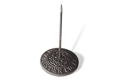 Thorness Vintage cast Iron Cash Register Receipt Spike Paperweight | Desk Receipt Holder | Restaurant Paper Holder | Check Spike | Spindle Rod Bill Holder | Note Spike for Office Home Restaurant - Image 1
