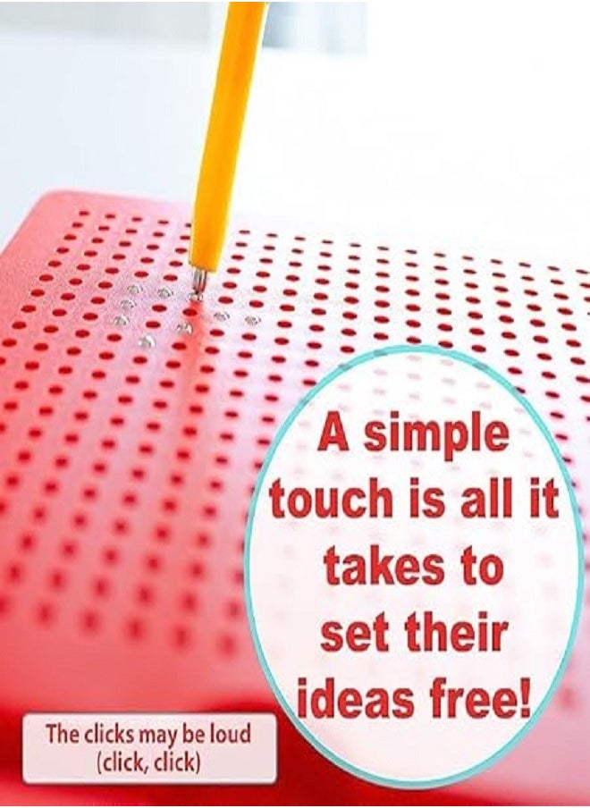 Magnetic Mini MagPad Magnetic Drawing Board for Kids and Toddlers with Magnetic Pen and Beads - Erasable Doodle Writing Board and Drawing Board Toy  - Image 5