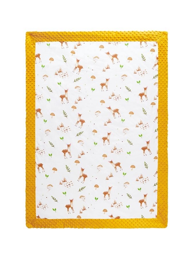 TEN-M JOURNEY Ultra Soft Double Layer Plush Baby Blanket with Cute Animal Printed and Raised Dots for Crib, Newborn and Toddler 100x140cm  - Image 1