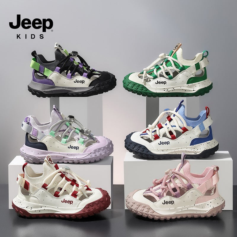 Jeep Boys Sandals Sports Baotou Tracing Shoes Boys Summer Slip-On Children'S Beach Shoes - Image 4