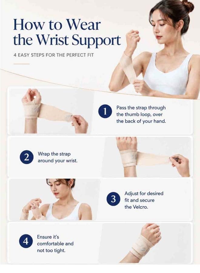 NAILEKESI Wrist Support Brace 2-Pack, Adjustable Compression Wrist Wrap with Thumb Loop, Breathable Support for Sports, Work & Pain Relief		【دعم مخصص للمعصم】يوفر واقي المعصم لدينا ضغطاً قابلاً للتعديل لتثبيت المعصم وتقليل الانزعاج أثناء العمل، التمارين الرياضية، والأنشطة اليومية.	【تصميم آمن بحلقة للإبهام】يحافظ حلقة الإبهام المدمجة في واقي المعصم لدينا على ثبات الدعامة في مكانها، مما يمنع انزلاقها ويحسن الراحة ومحاذاة المعصم.	【قابلة للتنفس ومريحة】صُنعت أربطة المعصم لدينا من نسيج خفيف الوزن وسريع الامتصاص (طارد للرطوبة)، مما يساعد على الحفاظ على برودة معصميك وجفافهما وراحتهما طوال اليوم.	【مقاس قابل للتعديل】يوفر قفل الفيلكرو (الشريط اللاصق) القوي ضغطاً مخصصاً لتحقيق دعم مثالي، مع مقاس مريح يناسب كلا المعصمين الأيمن والأيسر.	【مثالي للرياضة والتعافي】تُعد أربطة حماية المعصم لدينا مثالية لتمارين الصالة الرياضية، واللياقة البدنية، والتنس، وكرة السلة، والكتابة على لوحة المفاتيح، وألعاب الفيديو، بالإضافة إلى حالات متلازمة النفق الرسغي، والتهاب الأوتار، والتهاب المفاصل، والتعافي من الإصابات. - Image 2