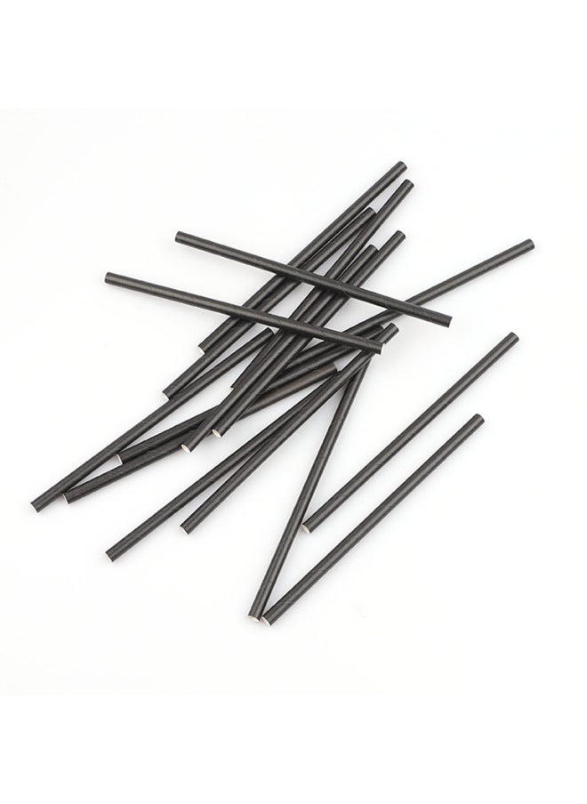 Generic - Degradable Disposable Paper Straws Eco-friendly Drinking Straws Compostable Biodegradable Made From Recycled Paper-Color:White-Specifications:6*210 - Image 1