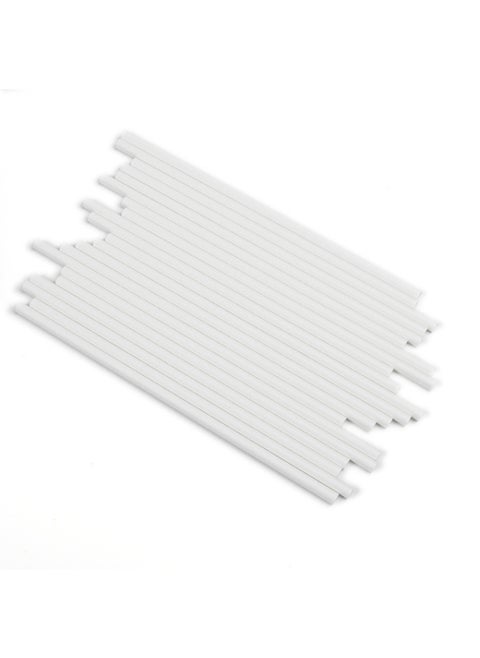 Degradable Disposable Paper Straws Eco-friendly Drinking Straws Compostable Biodegradable Made From Recycled Paper-Color:White-Specifications:6*210