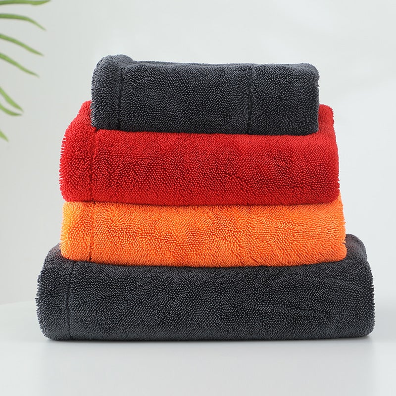 1200Gsm Small Braid Car Washing Cloth Double-Layer Two-Color Car Cleaning Towel Absorbent Thickened Cleaning Towel Fine Fiber - Image 4
