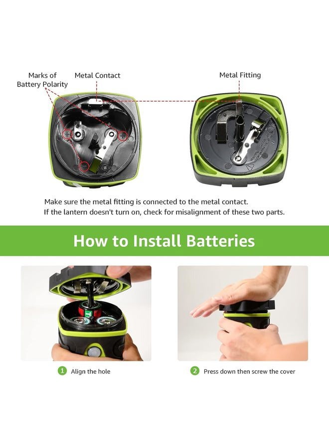 Lepro Camping Lantern, 1000 Lumen Camping Lights Battery Powered, Not rechargeable, Dimmable Warm White and Daylight Modes, For Power Cuts, Emergency Lighting, Suit for Hiking, Fishing, Tents, etc. - Image 5