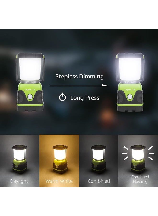 Lepro Camping Lantern, 1000 Lumen Camping Lights Battery Powered, Not rechargeable, Dimmable Warm White and Daylight Modes, For Power Cuts, Emergency Lighting, Suit for Hiking, Fishing, Tents, etc. - Image 3